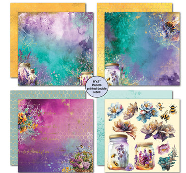 3Quarter Designs Bee Happy 8x8 Paper Pack