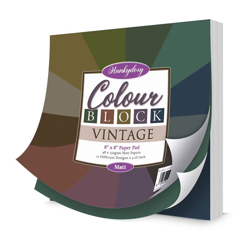 Blocs de papier couleur - Vintage - Mat