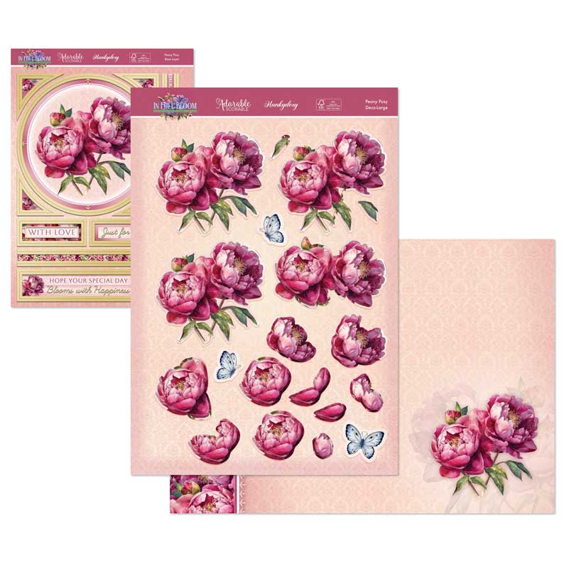 In Full Bloom Grand kit de décorations - Pivoine et bouquet