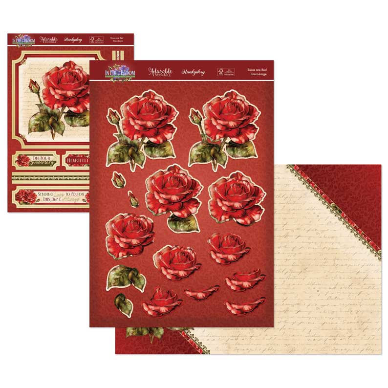 Set de Découpes Deco-Large Éclosion Complète - Roses Rouges