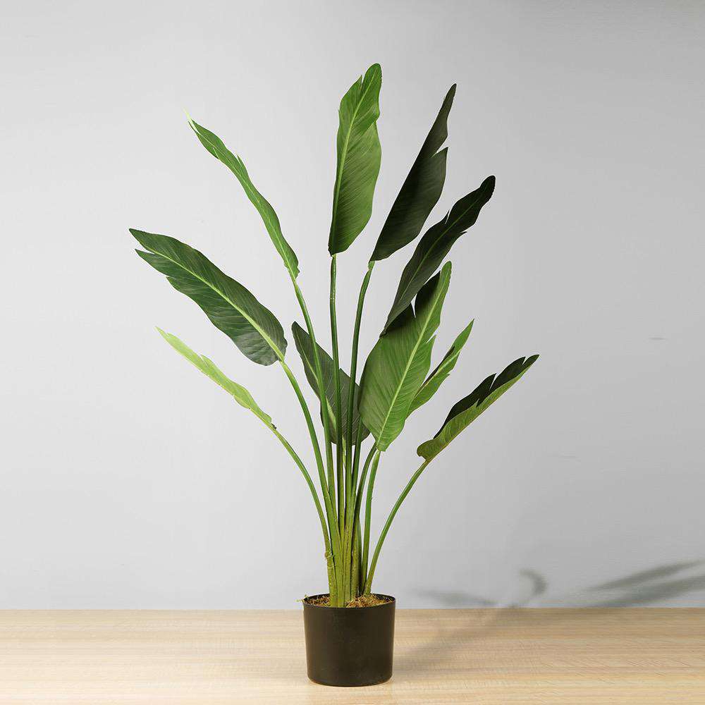 Oiseau de Paradis Bohème en Pot Artificiel 43 po