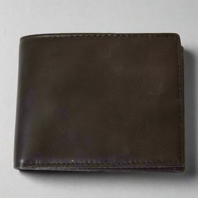 Portefeuille en cuir à deux volets pour homme BOL