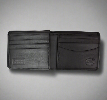 BOL Men's Billfold Flip Up Leather Wallet