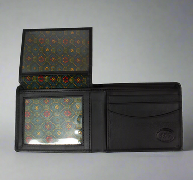 BOL Men's Billfold Flip Up Leather Wallet