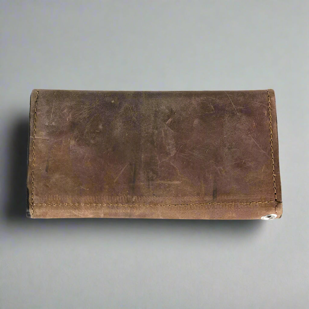 Portefeuille triple en cuir chromé BOL pour homme