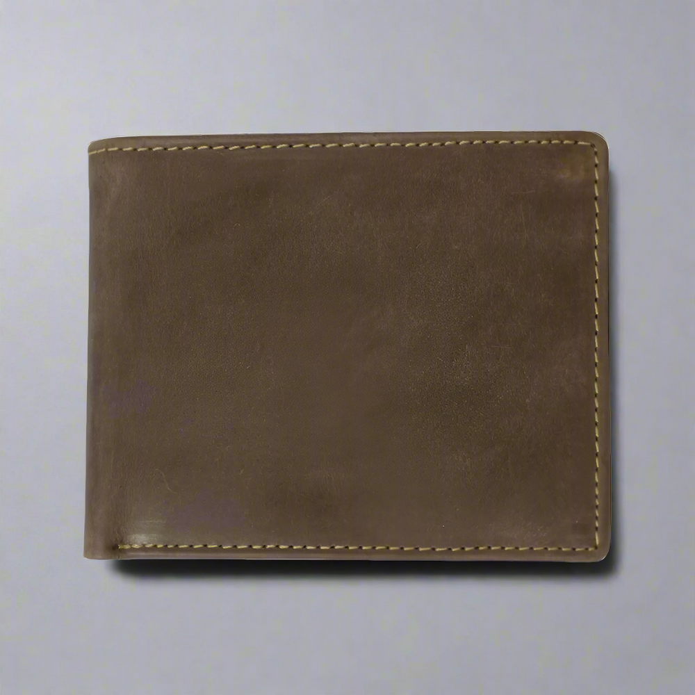 BOL Men's RFID Bifold Leather Wallet With Coin Pouch