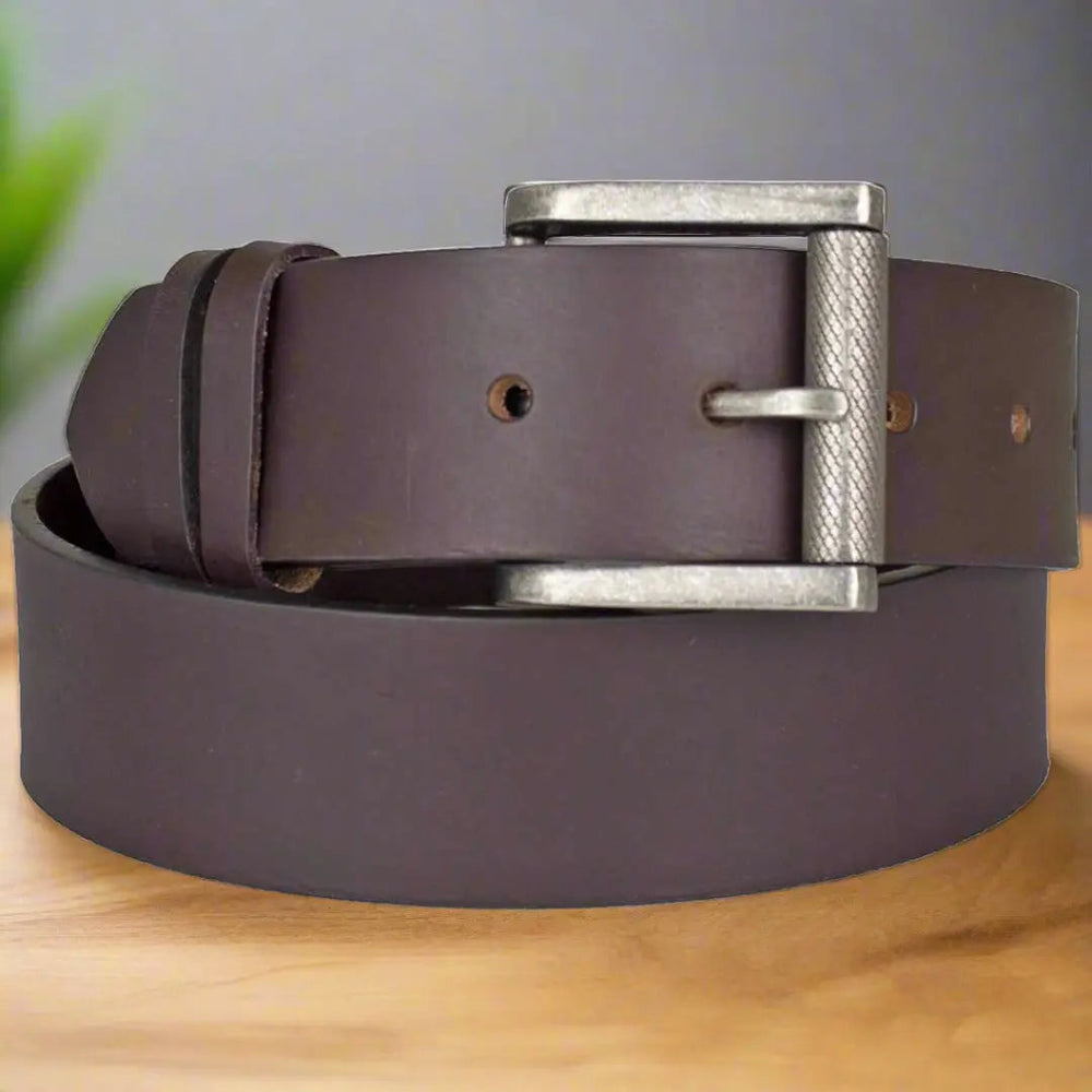 Ceinture en cuir huilé BOL pour homme à boucle amovible