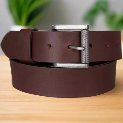 Ceinture en cuir huilé à boucle amovible pour hommes par BOL