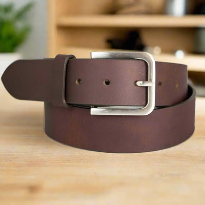 Ceinture en cuir véritable pour hommes BOL avec boucle amovible