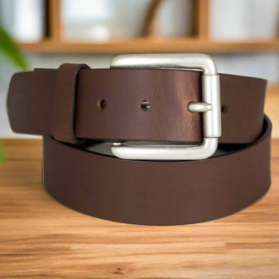 Ceinture en cuir véritable pour hommes BOL avec boucle amovible