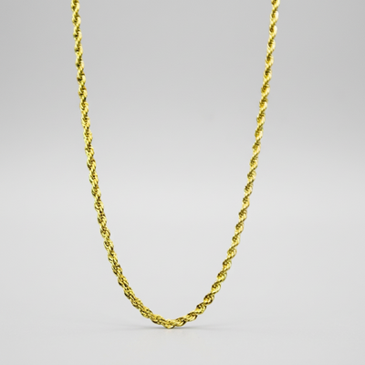 Collier chaîne torsadée en acier inoxydable doré pour homme BOL