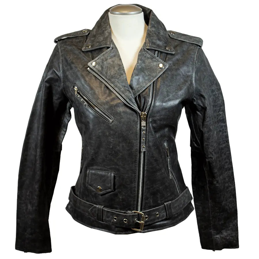 Veste de moto en cuir pour femme BOL