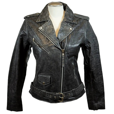 BOL Women's Biker Leather Motorcycle Jacket