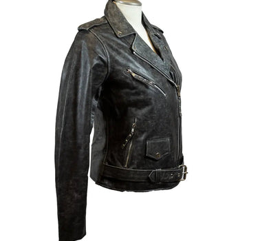 BOL Women's Biker Leather Motorcycle Jacket