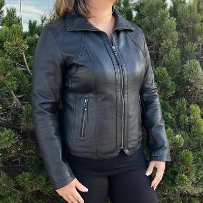 Veste en cuir Grace pour femmes par BOL