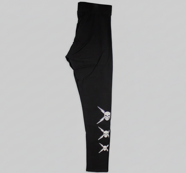 BOL Women's Rhinestone Skull Leggings
