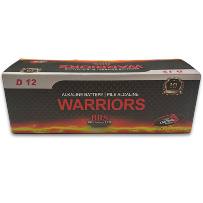 BRS D Alkaline Batteries — 12‑Pack (BRSLR20D)