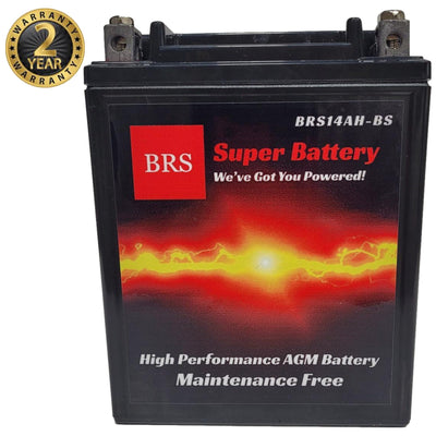 Batterie AGM scellée haute performance BRS14AH-BS 12 V pour PowerSport – Garantie 2 ans