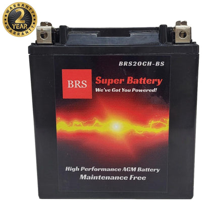 Batterie hautes performances BRS20CH-BS 12 V AGM scellée pour sports motorisés avec garantie de 2 ans