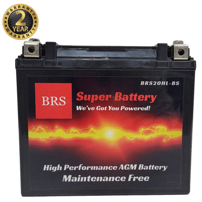 BRS20HL-BS 12 V AGM scellée haute performance PowerSport, garantie de 2 ans