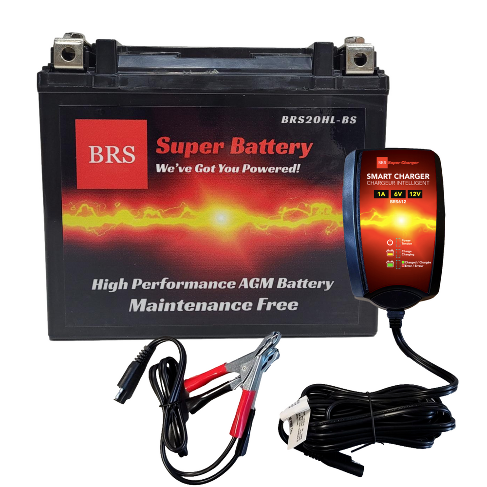 Kit combiné batterie et chargeur / mainteneur intelligent BRS20HL-BS, garantie 30 jours
