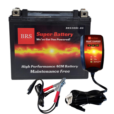 Kit combiné batterie et chargeur / mainteneur intelligent BRS20HL-BS, garantie 30 jours