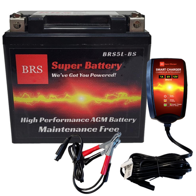 BRS5L-BS BS Batterie et chargeur/mainteneur intelligent Combo Kit avec garantie de 30 jours