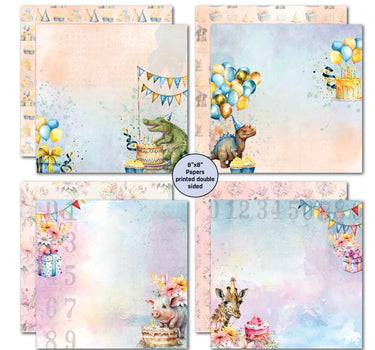 3Quarter Designs Birthday Wishes 8x8 Paper Pack