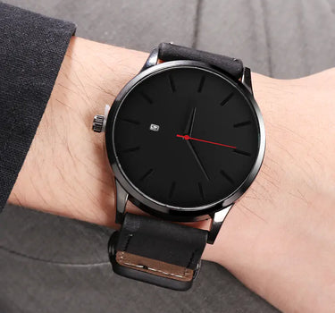 Leather Quartz Watch