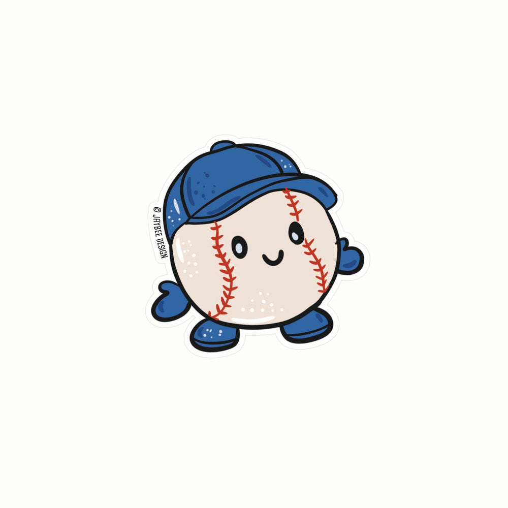 Autocollant de baseball adorable