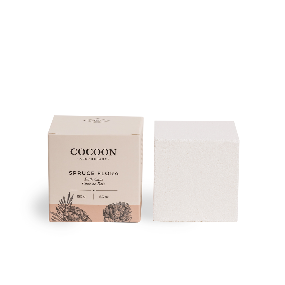 Cube de bain Épicéa Flora