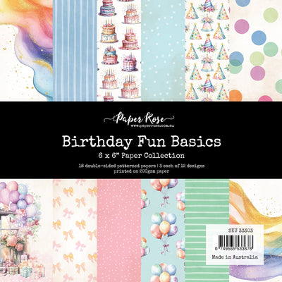 Collection de papier "Birthday Fun Basics" 6x6 33303