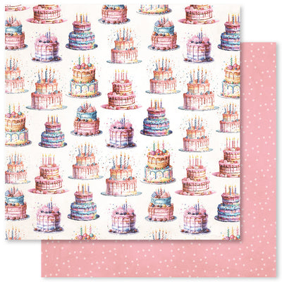 Birthday Fun Basics B 12 x 12 Paper (12 pc Bulk Pack) 33288