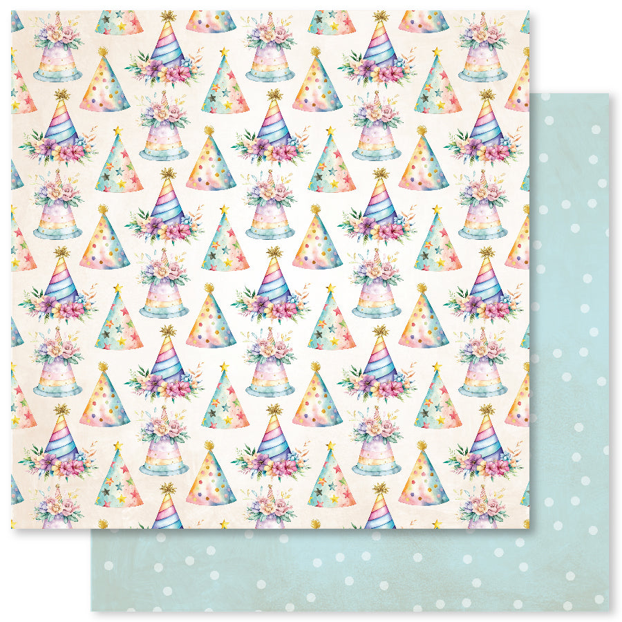 Birthday Fun Basics F 12 x 12 Paper (12 pc Bulk Pack) 33300 — Ecstasy Crafts