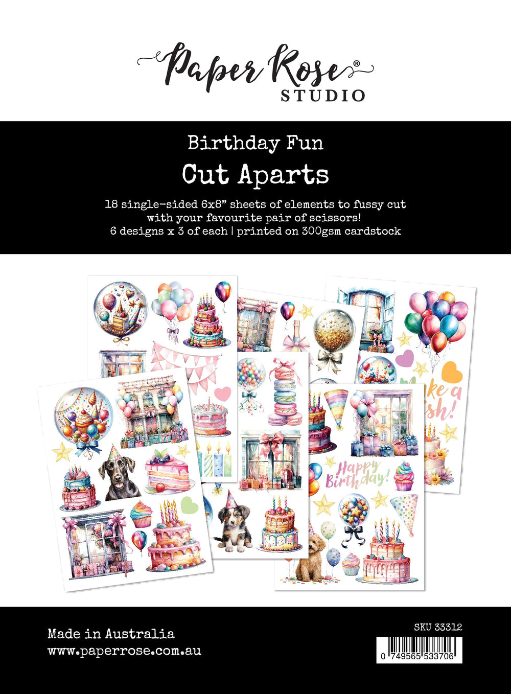 Birthday Fun Cut Aparts 33312 — Ecstasy Crafts