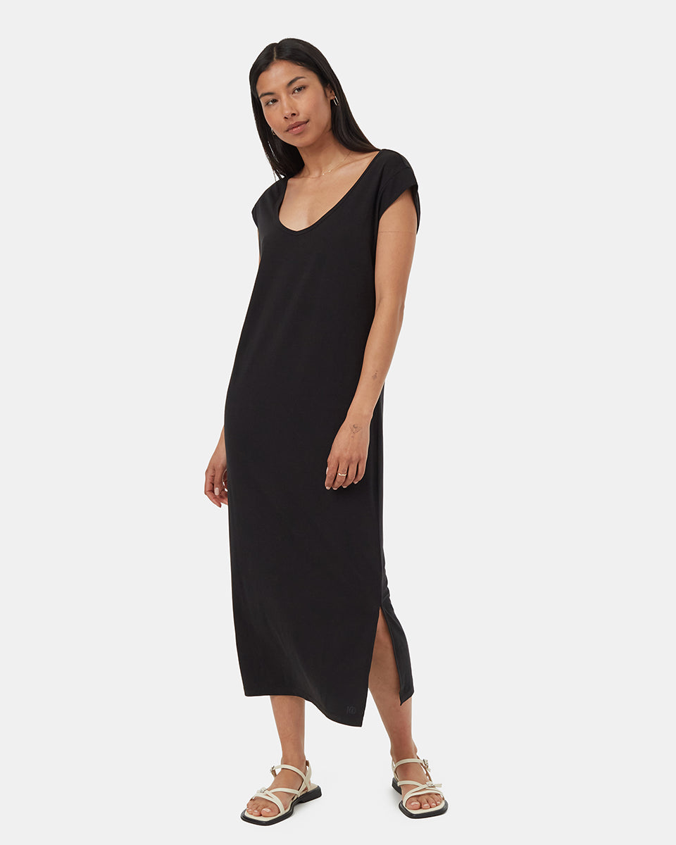 Robe midi en V TreeBlend
