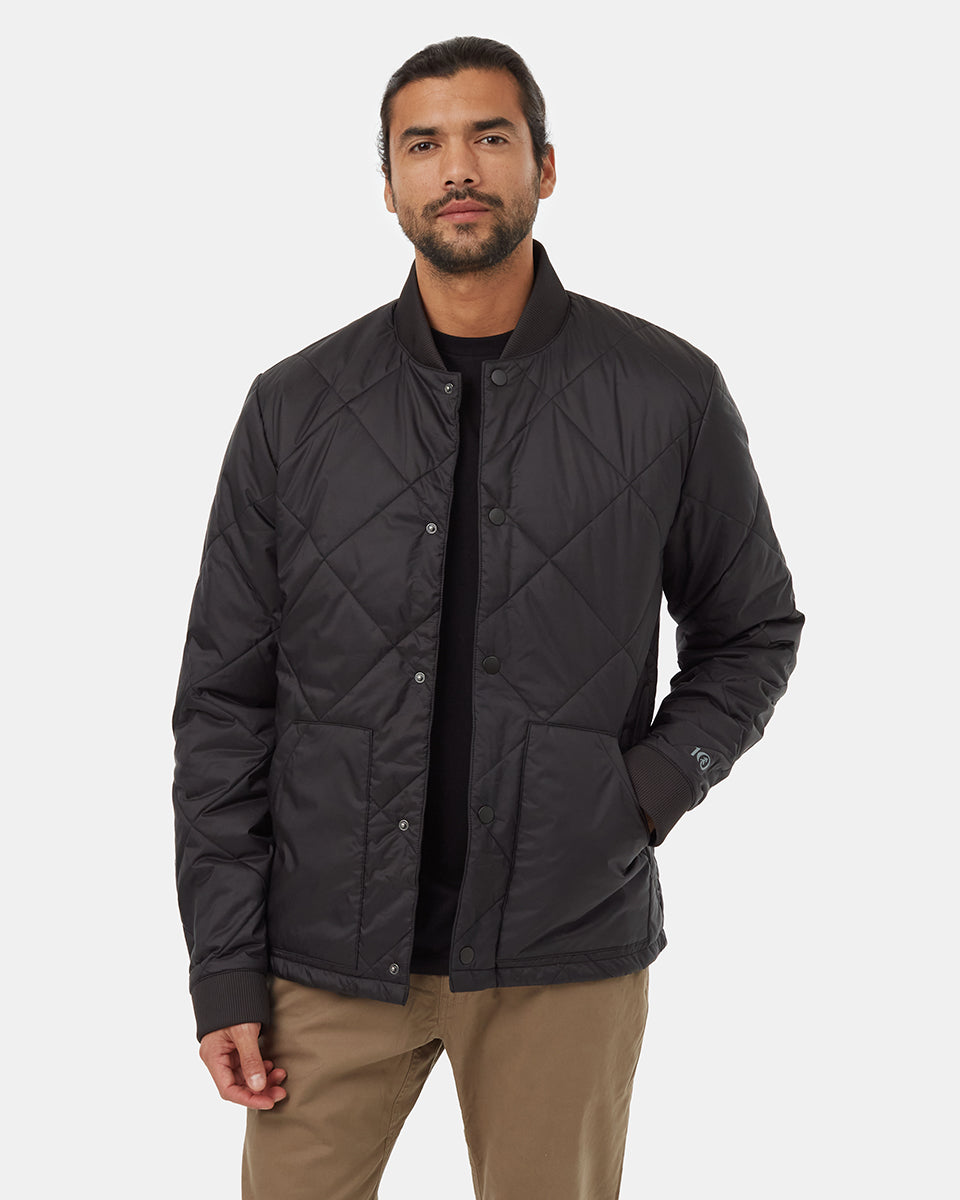 Blouson aviateur matelassé losanges
