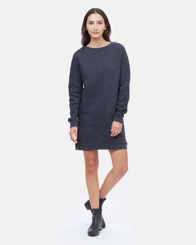 Robe molletonnée à col rond