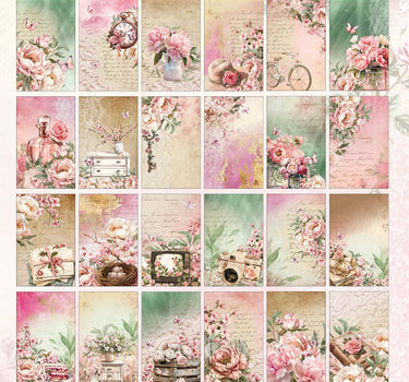3Quarter Designs Blossoming Peonies - Tuck N Play Cards