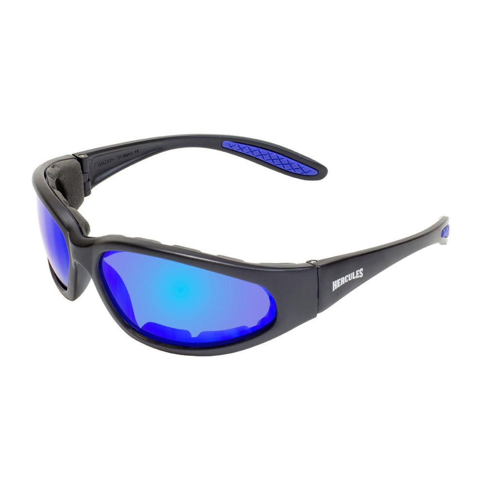 Lunettes de soleil de moto rembourrées Global Vision Hercules 1 Plus. Lunettes de conduite incassables homologuées de sécurité