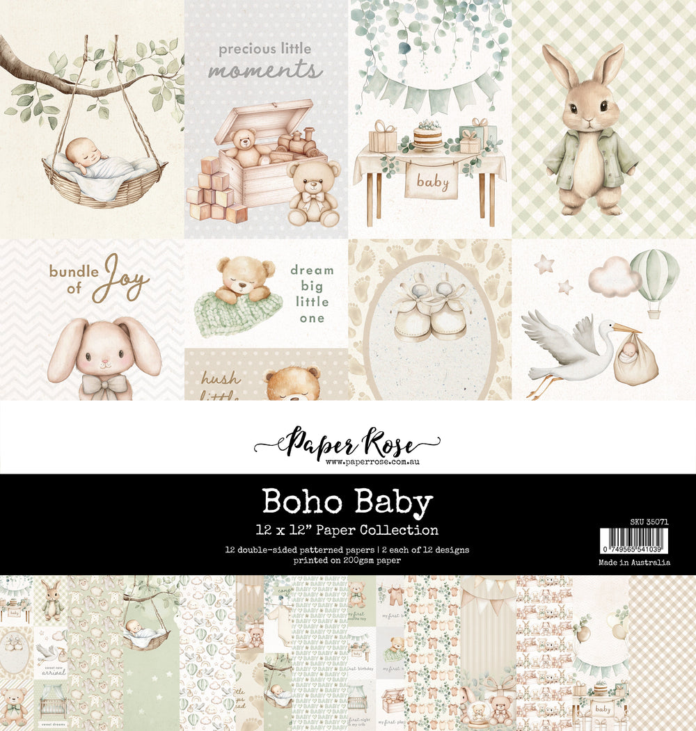 Boho Baby 12x12 Paper Collection 35071 — Ecstasy Crafts