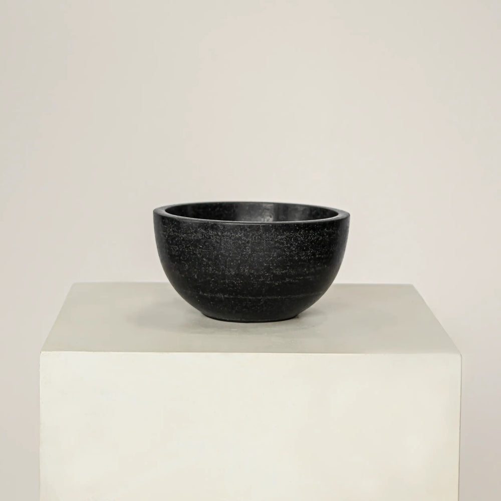 Marble Bowl - Black 16cm