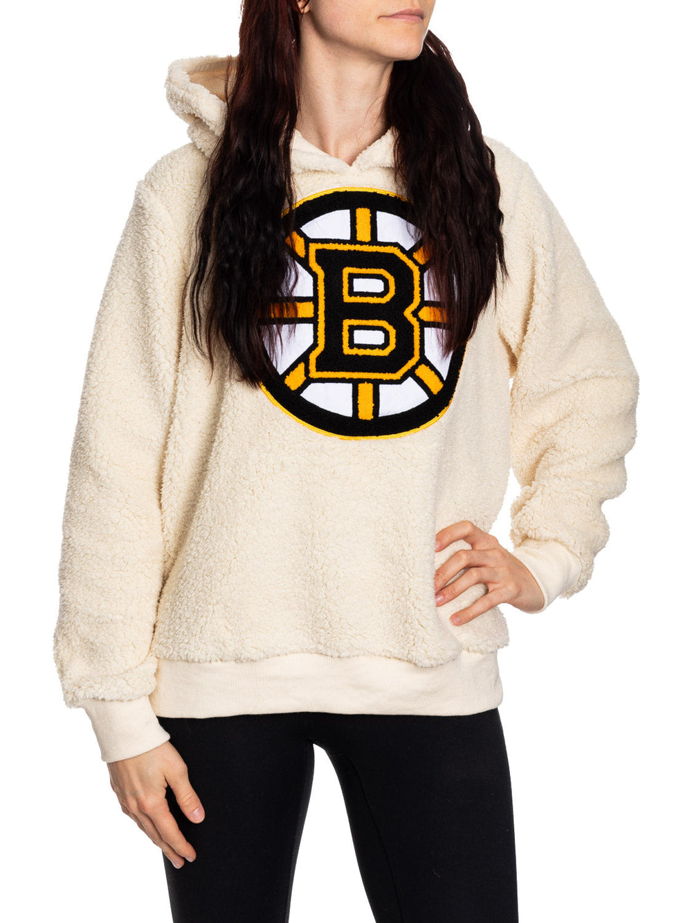 Chandail à capuchon Sherpa NHL Boston Bruins pour femme