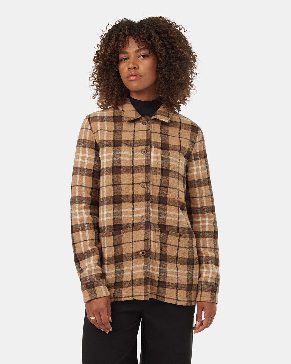 Veste utilitaire en flanelle