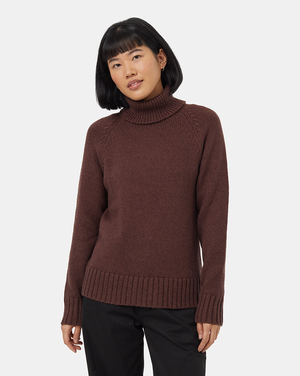 Pull col roulé en laine Highline