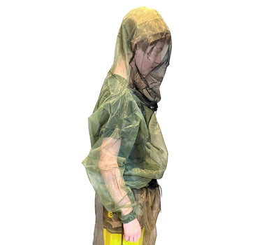 Bushline Outdoors Adult Unisex Pullover All-Mesh 1/2 Zip Bug Jackets