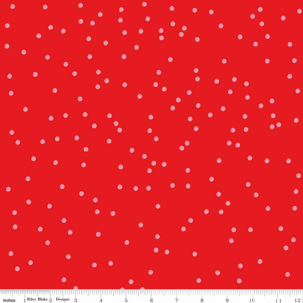 Riley Blake - On the Dot - Ruby — Cottage Quilting Ltd.