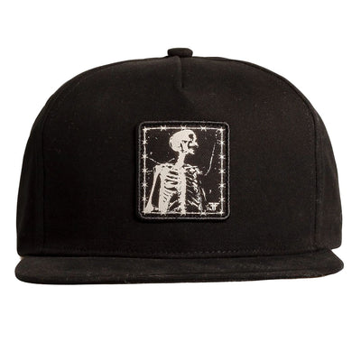 Casquette 'Barbed Bones' Snapback - Noir/Blanc