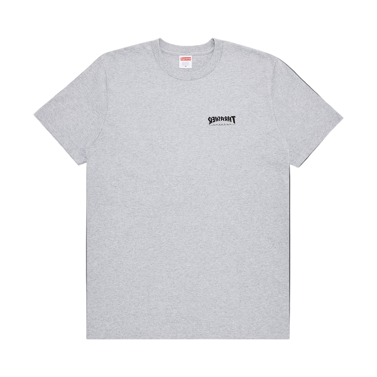 Tee 'Cross' Supreme x Thrasher - Gris Chiné
