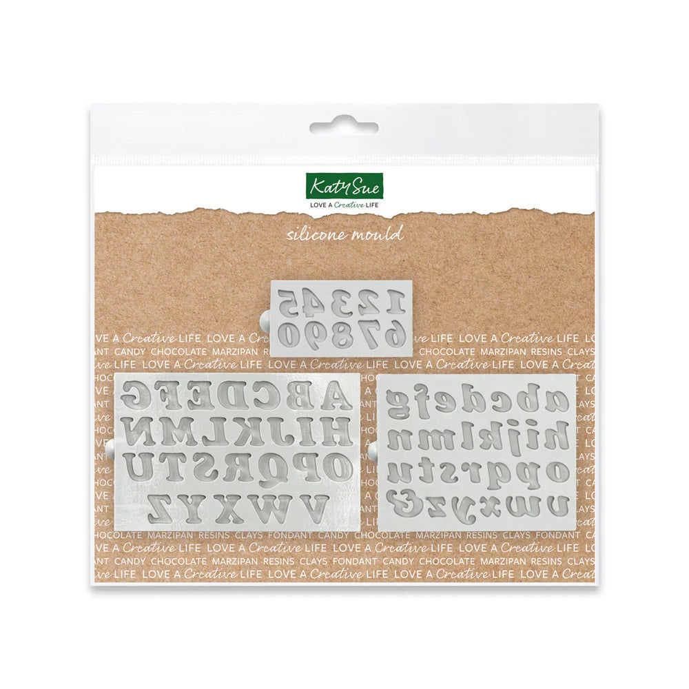 Basic Italics Alphabet and Numbers Silicone Mould Set of 3 — Ecstasy Crafts